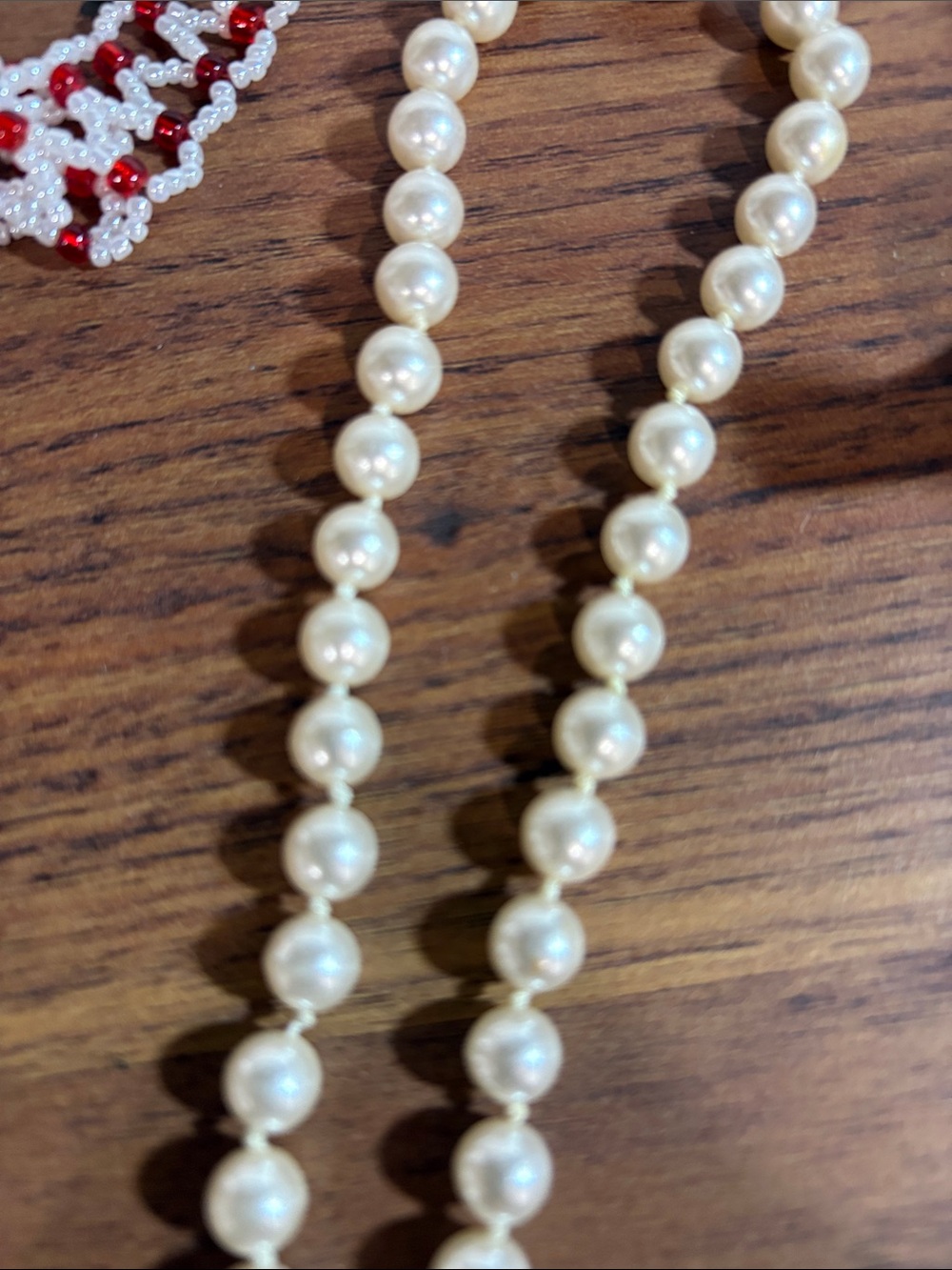 Classic Cream Pearl Bead Necklace - Women Jewelry